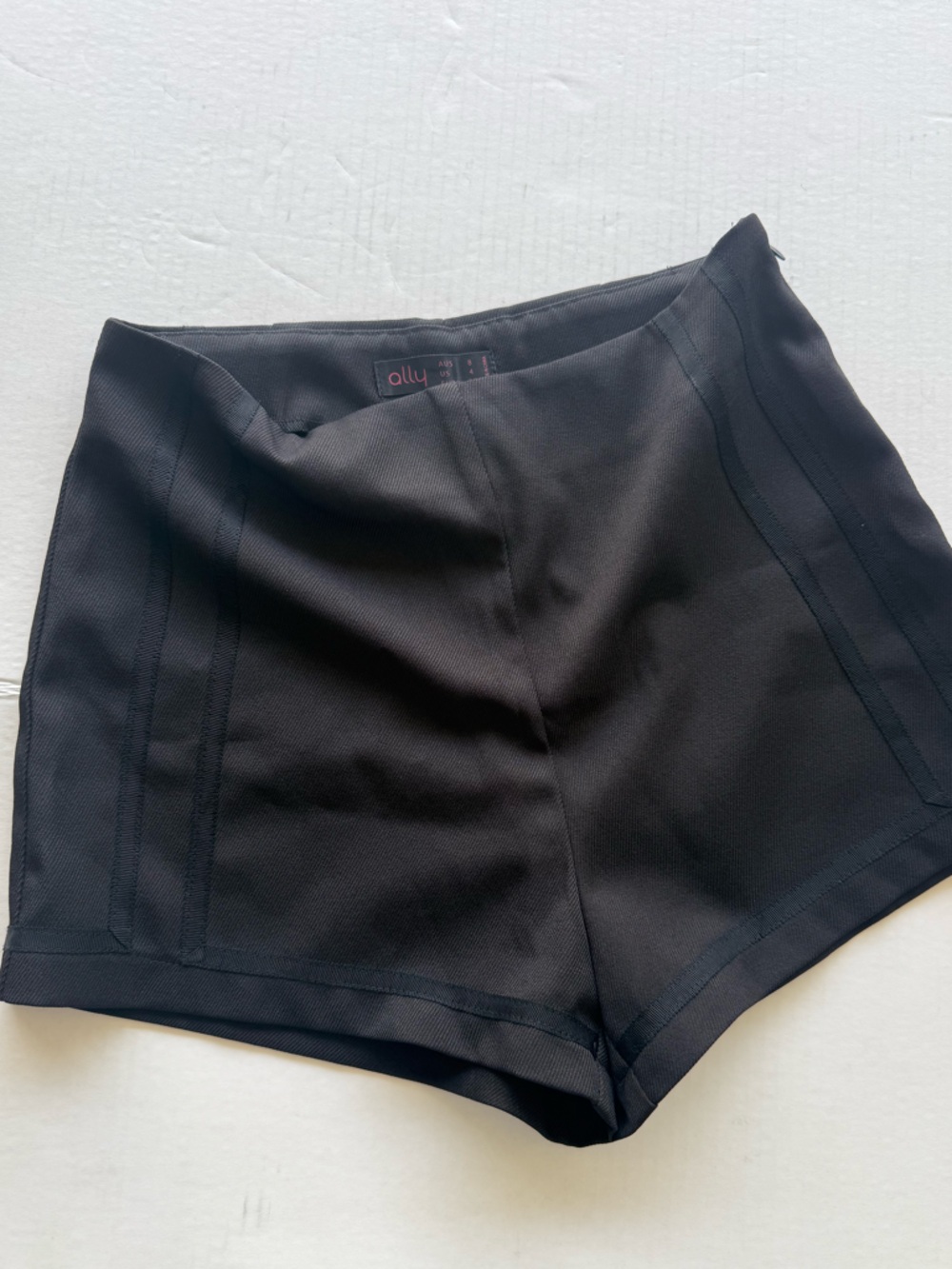 Black High-Waist Athletic Shorts